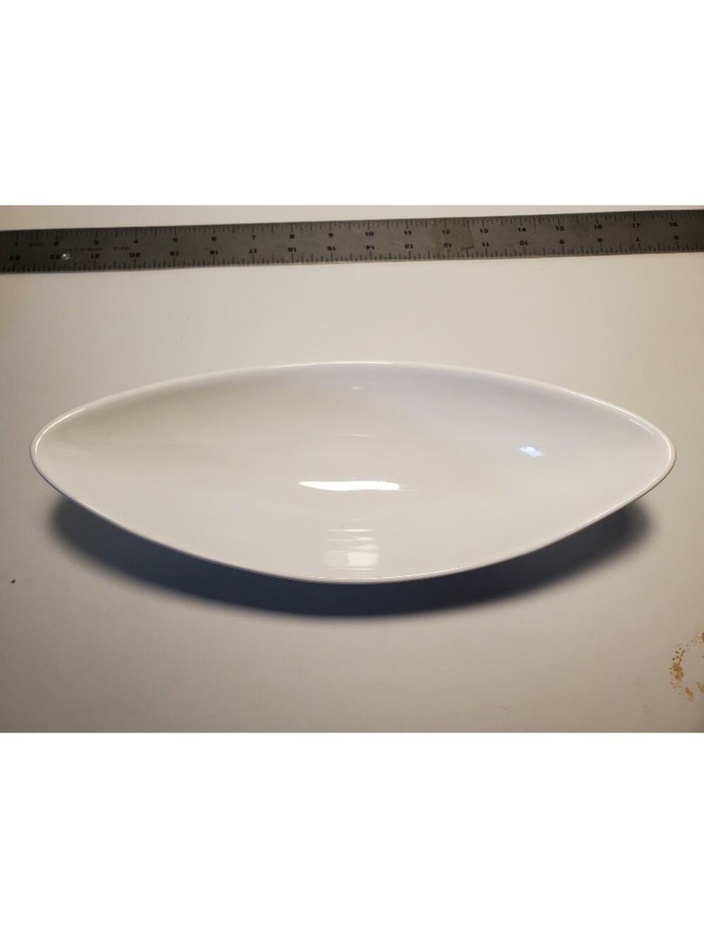 White Ceramic Dish, Great Shape 11 Inches Long by 4.5 Inches Wide by 3 Inches Ta